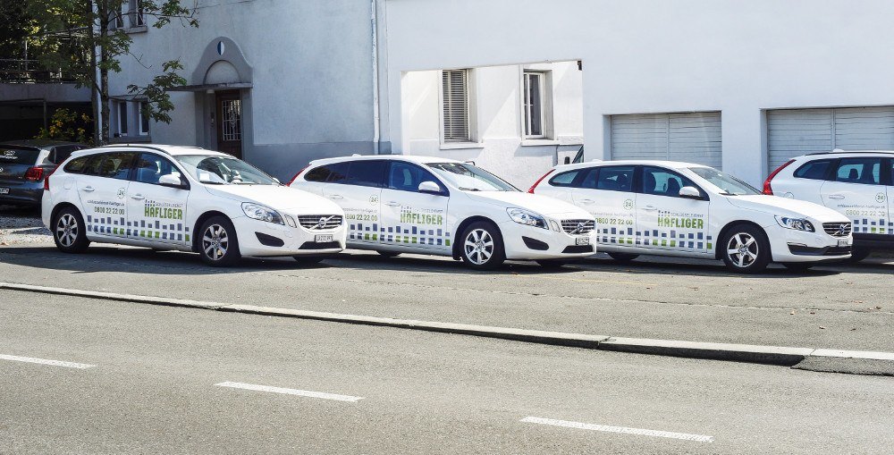 Einsatzfahrzeuge des Schlüsseldienst Häfliger